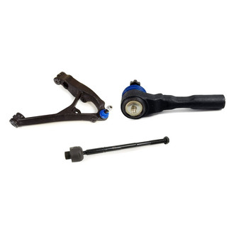 Mevotech® - Supreme™ Front Passenger Side Lower Control Arm with Ball Joint and Tie Rod End Kit