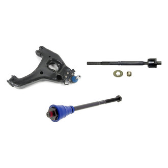 Mevotech® - Supreme™ Front Passenger Side Lower Control Arm with Ball Joint and Tie Rod End Kit
