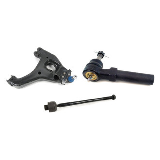Mevotech® - Supreme™ Front Passenger Side Lower Control Arm with Ball Joint and Tie Rod End Kit