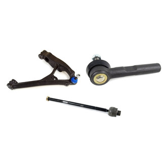 Mevotech® - Supreme™ Front Passenger Side Lower Control Arm with Ball Joint and Tie Rod End Kit