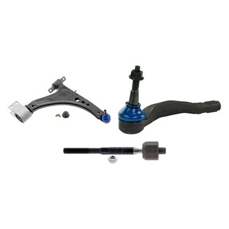 Mevotech® - Supreme™ Front Passenger Side Lower Control Arm with Ball Joint and Tie Rod End Kit