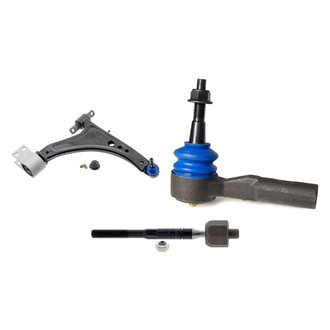 Mevotech® - Supreme™ Front Passenger Side Lower Control Arm with Ball Joint and Tie Rod End Kit