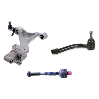 Mevotech® - Supreme™ Front Passenger Side Lower Control Arm with Ball Joint and Tie Rod End Kit