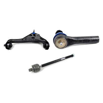 Mevotech® - Supreme™ Front Passenger Side Lower Control Arm with Ball Joint and Tie Rod End Kit