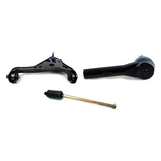 Mevotech® - Supreme™ Front Passenger Side Lower Control Arm with Ball Joint and Tie Rod End Kit