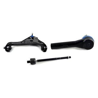 Mevotech® - Supreme™ Front Passenger Side Lower Control Arm with Ball Joint and Tie Rod End Kit