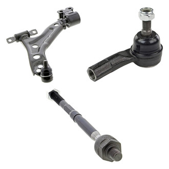 Mevotech® - Supreme™ Front Passenger Side Lower Control Arm with Ball Joint and Tie Rod End Kit