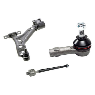 Mevotech® - Supreme™ Front Passenger Side Lower Control Arm with Ball Joint and Tie Rod End Kit