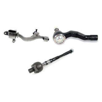 Mevotech® - Supreme™ Front Passenger Side Lower Control Arm with Ball Joint and Tie Rod End Kit