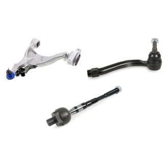 Mevotech® - Supreme™ Front Passenger Side Lower Control Arm with Ball Joint and Tie Rod End Kit