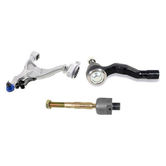 Mevotech® - Supreme™ Front Passenger Side Lower Control Arm with Ball Joint and Tie Rod End Kit