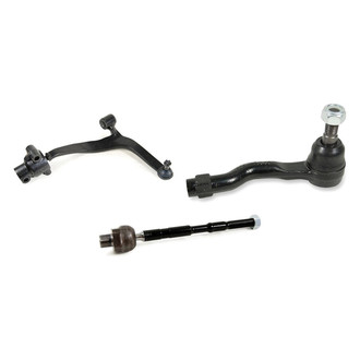 Mevotech® - Supreme™ Front Passenger Side Lower Control Arm with Ball Joint and Tie Rod End Kit