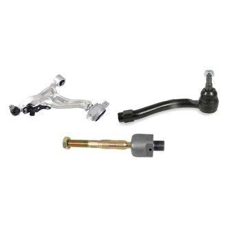 Mevotech® - Supreme™ Front Passenger Side Lower Control Arm with Ball Joint and Tie Rod End Kit