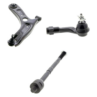 Mevotech® - Supreme™ Front Passenger Side Lower Control Arm with Ball Joint and Tie Rod End Kit