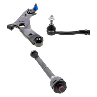 Mevotech® - Supreme™ Front Passenger Side Lower Control Arm with Ball Joint and Tie Rod End Kit