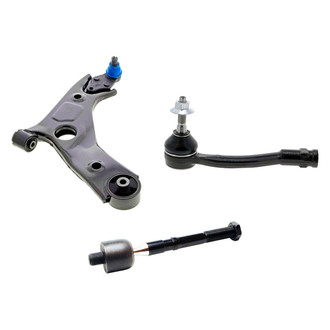 Mevotech® - Supreme™ Front Passenger Side Lower Control Arm with Ball Joint and Tie Rod End Kit