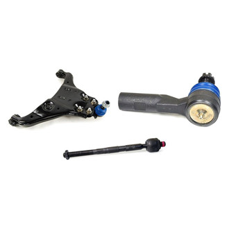 Mevotech® - Supreme™ Front Passenger Side Lower Control Arm with Ball Joint and Tie Rod End Kit