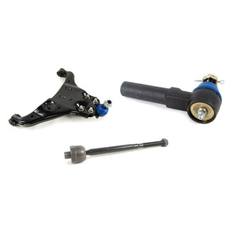 Mevotech® - Supreme™ Front Passenger Side Lower Control Arm with Ball Joint and Tie Rod End Kit