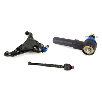 Mevotech® - Supreme™ Front Passenger Side Lower Control Arm with Ball Joint and Tie Rod End Kit