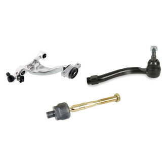 Mevotech® - Supreme™ Front Passenger Side Lower Control Arm with Ball Joint and Tie Rod End Kit