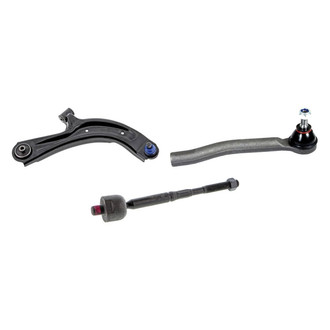 Mevotech® - Supreme™ Front Passenger Side Lower Control Arm with Ball Joint and Tie Rod End Kit