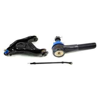 Mevotech® - Supreme™ Front Passenger Side Lower Control Arm with Ball Joint and Tie Rod End Kit
