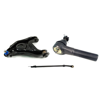 Mevotech® - Supreme™ Front Passenger Side Lower Control Arm with Ball Joint and Tie Rod End Kit