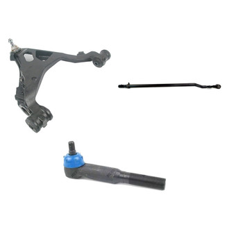 Mevotech® - Supreme™ Front Passenger Side Lower Control Arm with Ball Joint and Tie Rod End Kit