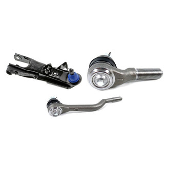 Mevotech® - Supreme™ Front Passenger Side Lower Control Arm with Ball Joint and Tie Rod End Kit