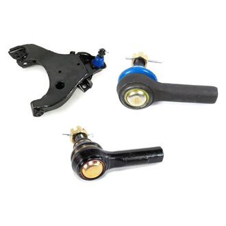 Mevotech® - Supreme™ Front Passenger Side Lower Control Arm with Ball Joint and Tie Rod End Kit
