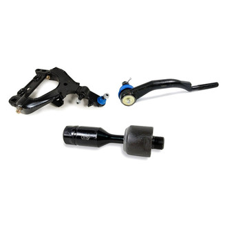 Mevotech® - Supreme™ Front Passenger Side Lower Control Arm with Ball Joint and Tie Rod End Kit
