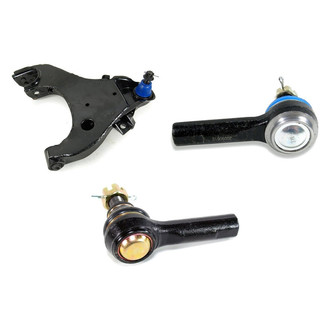 Mevotech® - Supreme™ Front Passenger Side Lower Control Arm with Ball Joint and Tie Rod End Kit