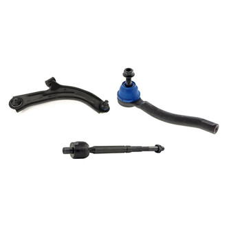 Mevotech® - Supreme™ Front Passenger Side Lower Control Arm with Ball Joint and Tie Rod End Kit