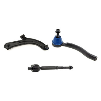 Mevotech® - Supreme™ Front Passenger Side Lower Control Arm with Ball Joint and Tie Rod End Kit