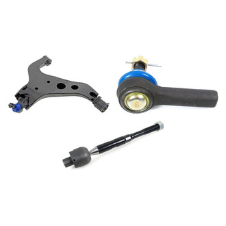 Mevotech® - Supreme™ Front Passenger Side Lower Control Arm with Ball Joint and Tie Rod End Kit