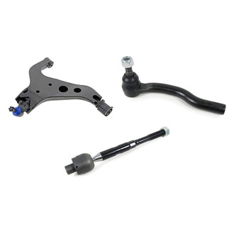 Mevotech® - Supreme™ Front Passenger Side Lower Control Arm with Ball Joint and Tie Rod End Kit