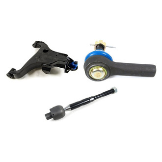 Mevotech® - Supreme™ Front Passenger Side Lower Control Arm with Ball Joint and Tie Rod End Kit