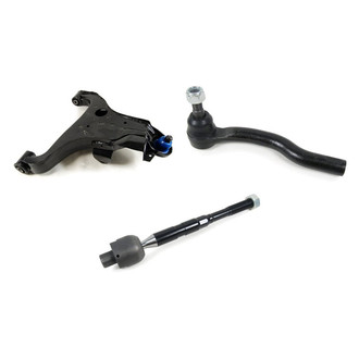 Mevotech® - Supreme™ Front Passenger Side Lower Control Arm with Ball Joint and Tie Rod End Kit
