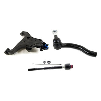 Mevotech® - Supreme™ Front Passenger Side Lower Control Arm with Ball Joint and Tie Rod End Kit