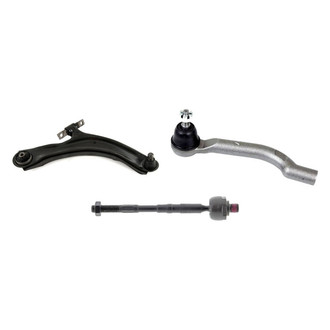 Mevotech® - Supreme™ Front Passenger Side Lower Control Arm with Ball Joint and Tie Rod End Kit