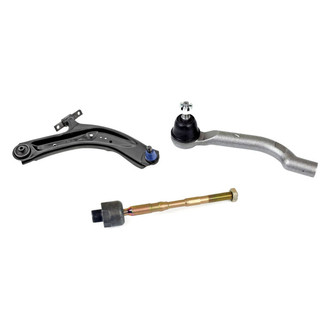 Mevotech® - Supreme™ Front Passenger Side Lower Control Arm with Ball Joint and Tie Rod End Kit