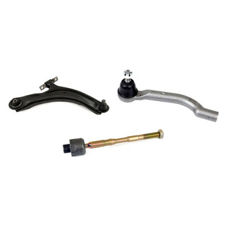 Mevotech® - Supreme™ Front Passenger Side Lower Control Arm with Ball Joint and Tie Rod End Kit