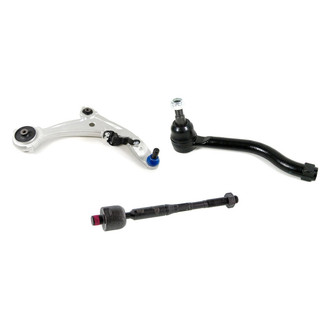 Mevotech® - Supreme™ Front Passenger Side Lower Control Arm with Ball Joint and Tie Rod End Kit