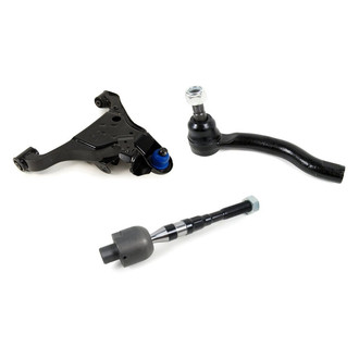 Mevotech® - Supreme™ Front Passenger Side Lower Control Arm with Ball Joint and Tie Rod End Kit