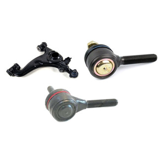 Mevotech® - Supreme™ Front Passenger Side Lower Control Arm with Ball Joint and Tie Rod End Kit
