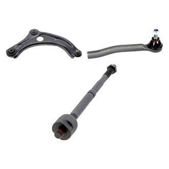 Mevotech® - Supreme™ Front Passenger Side Lower Control Arm with Ball Joint and Tie Rod End Kit