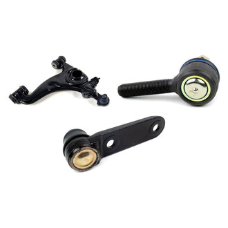 Mevotech® - Supreme™ Front Passenger Side Lower Control Arm with Ball Joint and Tie Rod End Kit