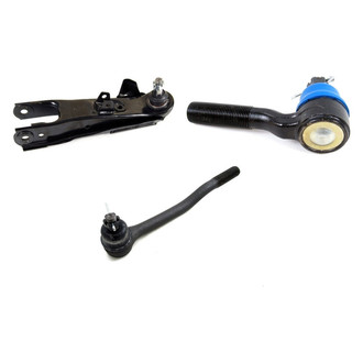 Mevotech® - Supreme™ Front Passenger Side Lower Control Arm with Ball Joint and Tie Rod End Kit