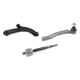 Mevotech® - Supreme™ Front Passenger Side Lower Control Arm with Ball Joint and Tie Rod End Kit