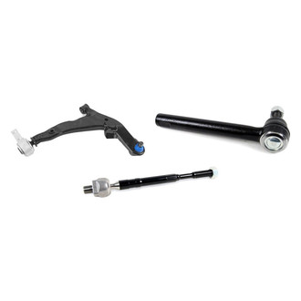 Mevotech® - Supreme™ Front Passenger Side Lower Control Arm with Ball Joint and Tie Rod End Kit